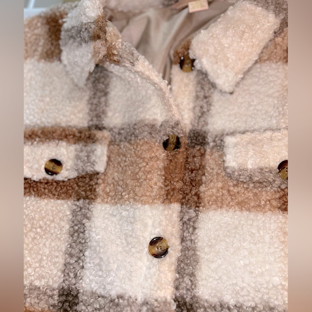 Oversized Teddy Bear Pendleton, Plaid, - image 3